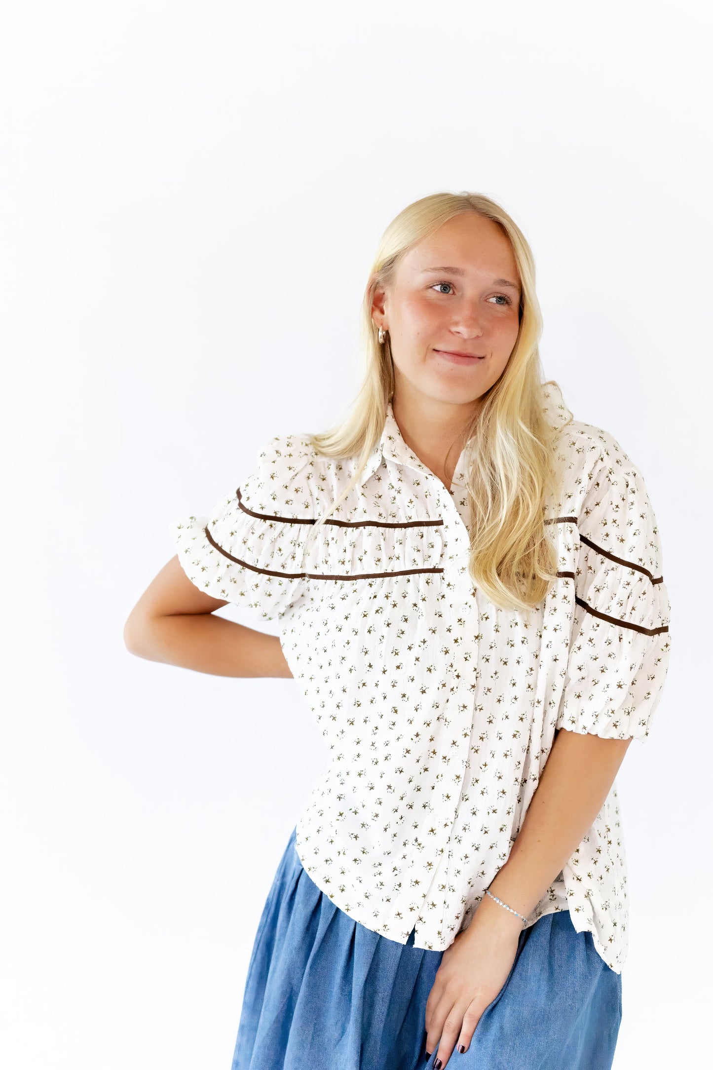 Cecile Floral Print Blouse