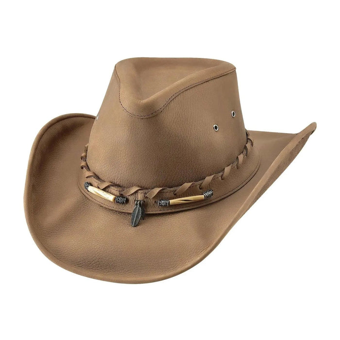 Bullhide Briscoe - Leather Cowboy Hat - Hatcountry