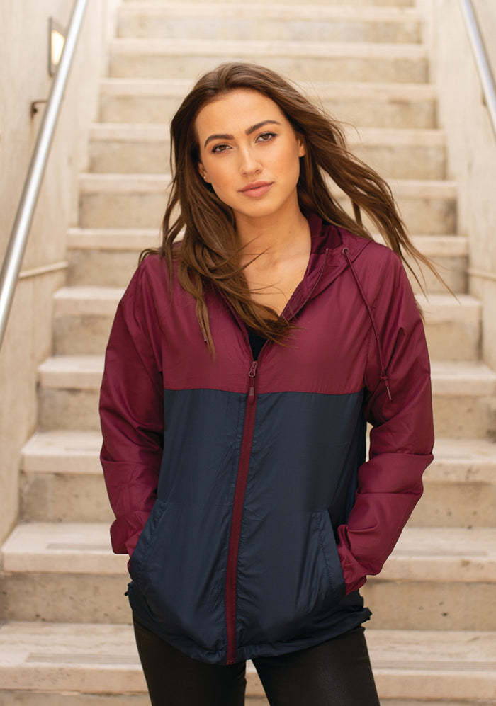Phi Sigma Sigma Windbreaker Jacket - Letters