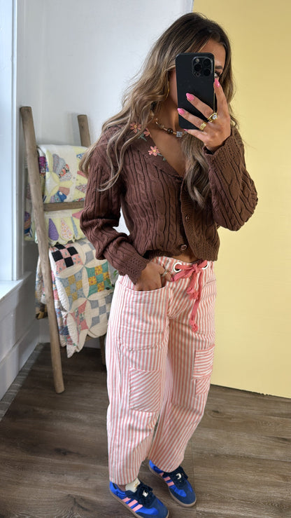 Early Meadows Knit Cardigan, Mocha