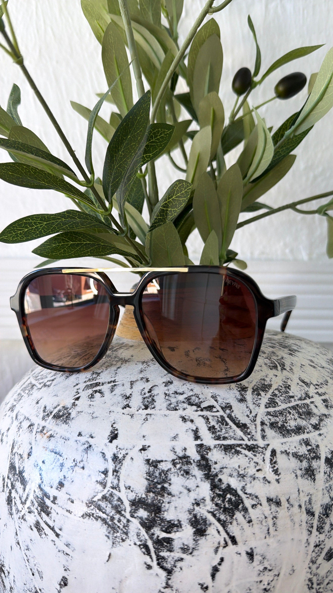 FREYRS - Spencer Aviator Sunglasses, Brown