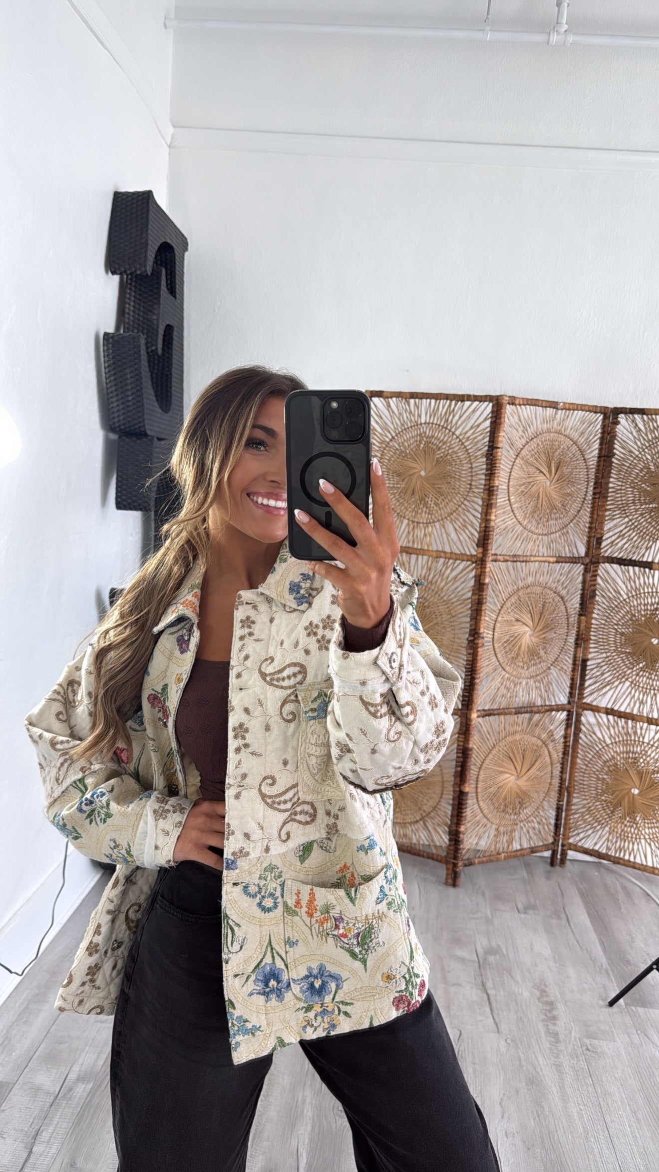 Luminous Threads Jacket, Natural Multi