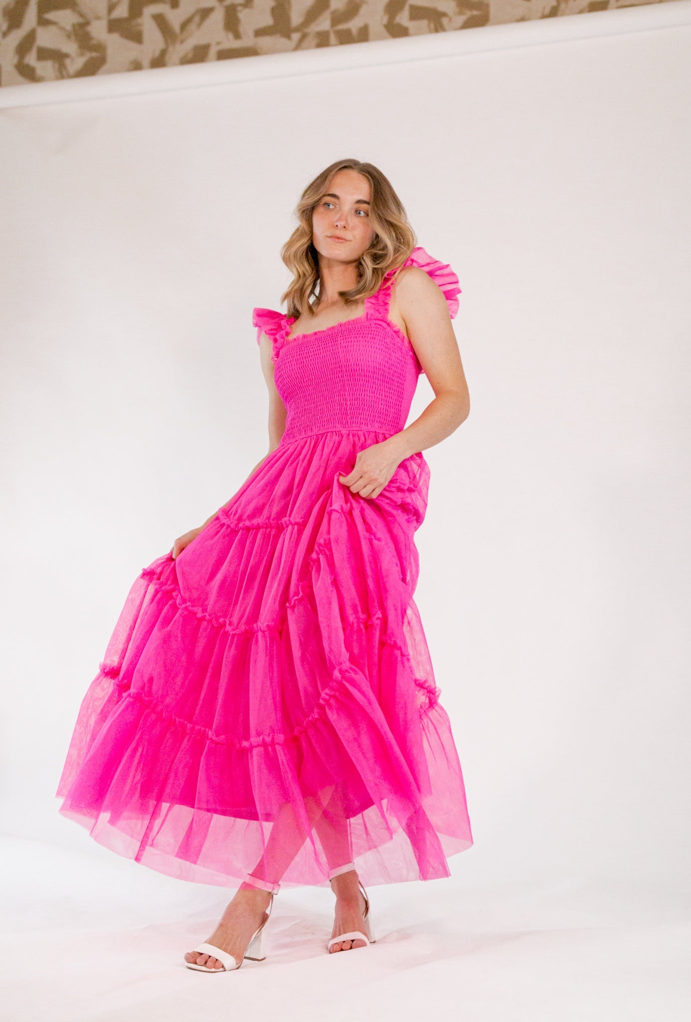 Carmie Tulle Maxi・Fuschia