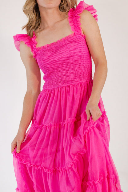 Carmie Tulle Maxi・Fuschia