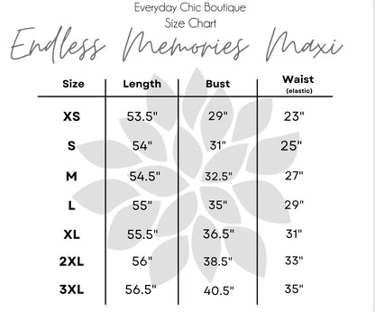 Endless Memories Maxi Dress, Orange