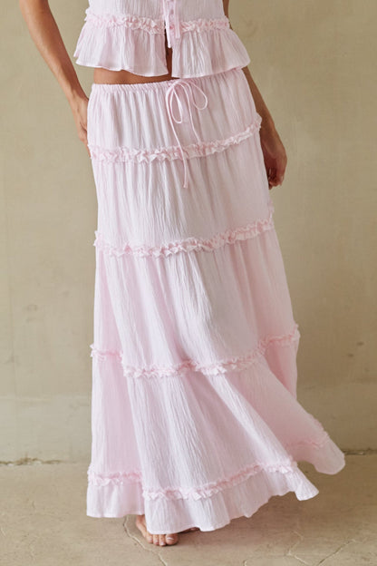 Jada Tiered Ruffle Maxi Skirt