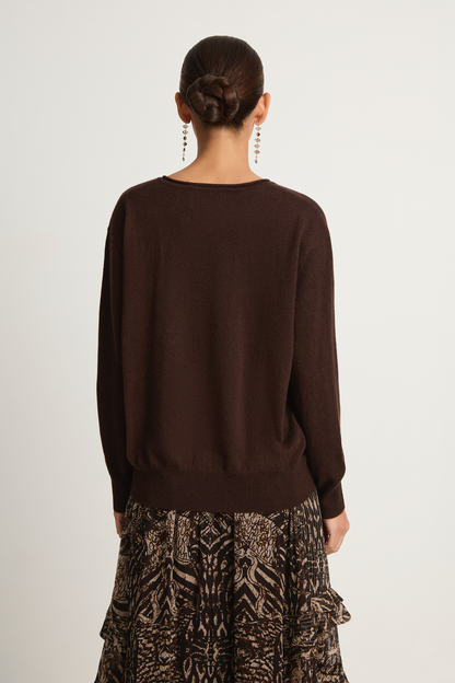 Demylee Coco Cashmere Sweater - Espresso