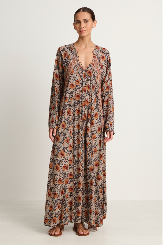 Natalie Martin Fiore Maxi - Vintage Flowers Slate