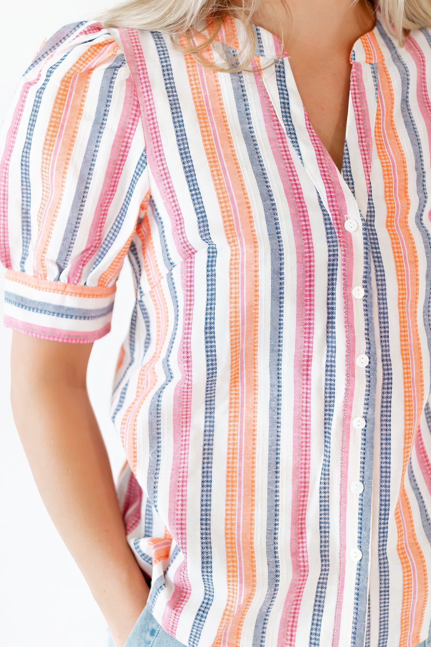Harrigan Striped Button Up