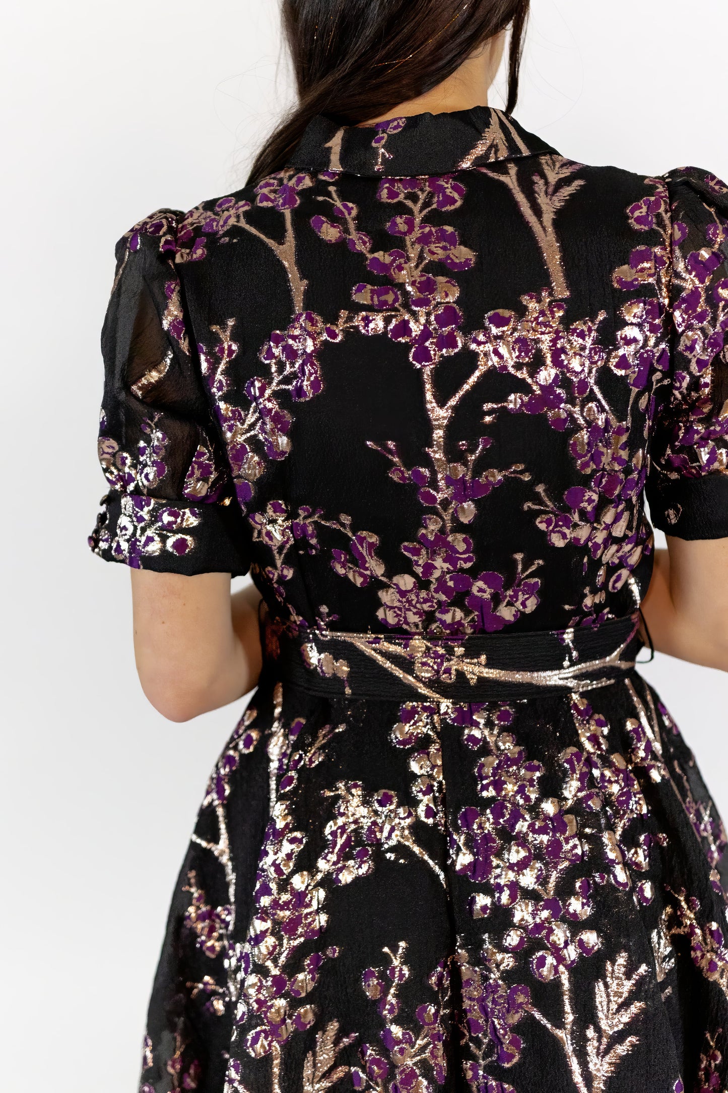 Luna Brocade Button Up Maxi