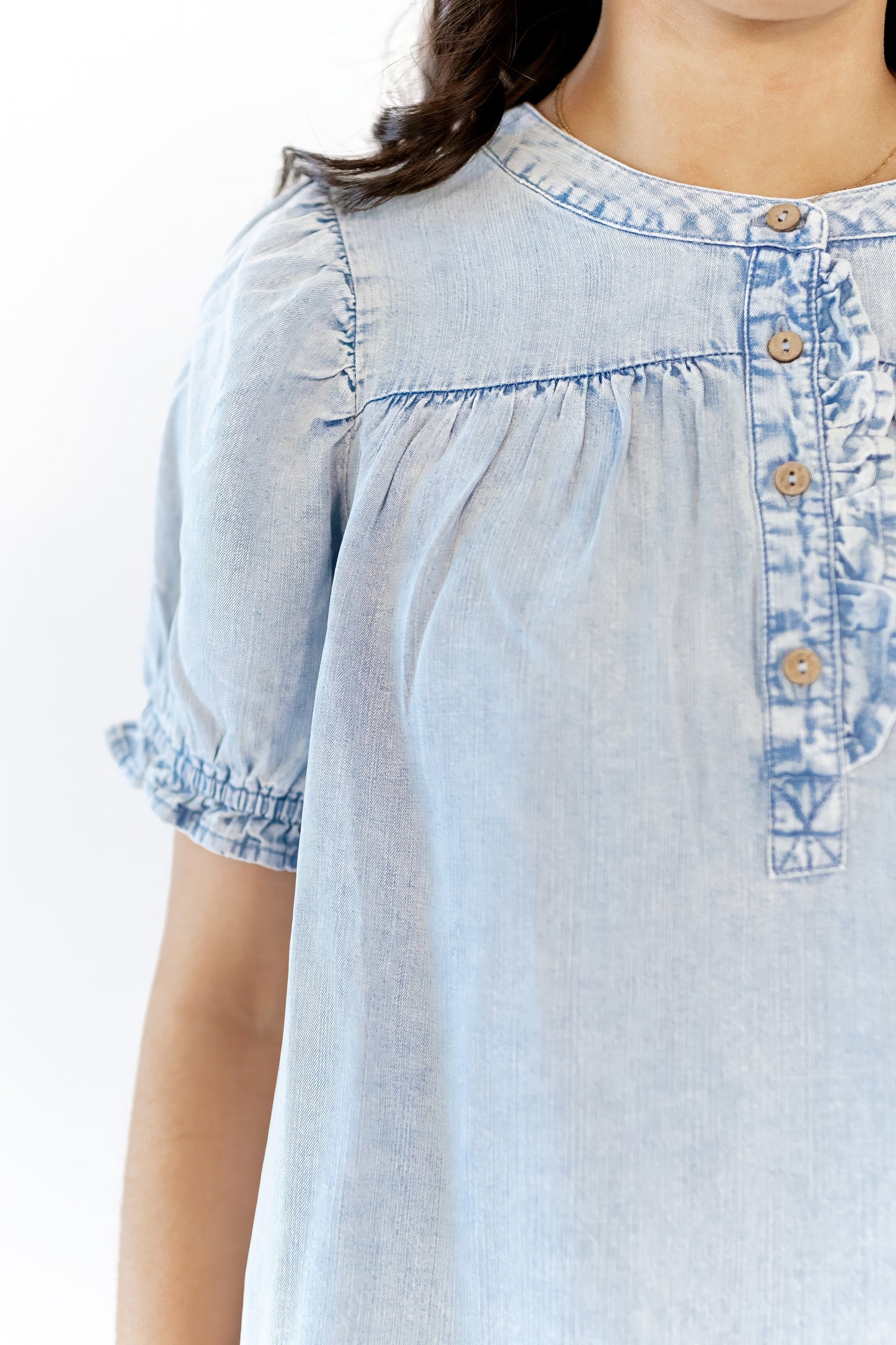 Calia Denim Blouse  ⤫ Restocked