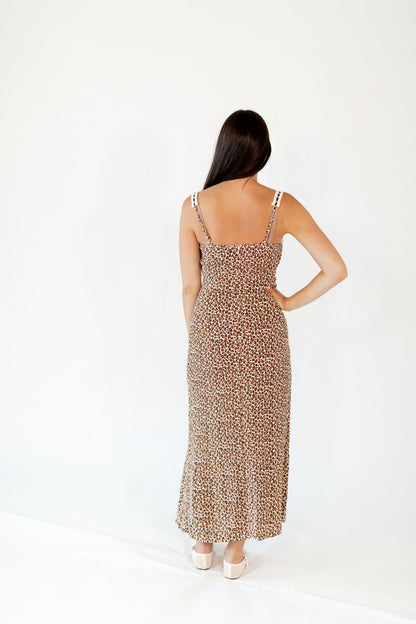 Tefi Leopard Print Maxi Dress