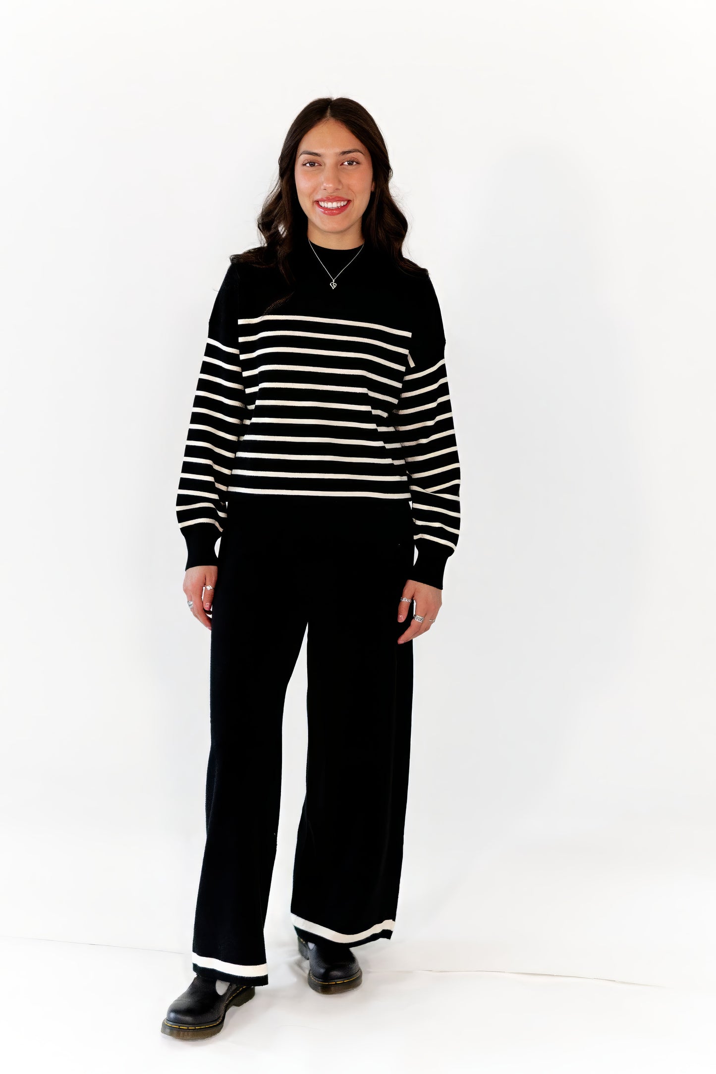 Jenny Striped Sweater Set