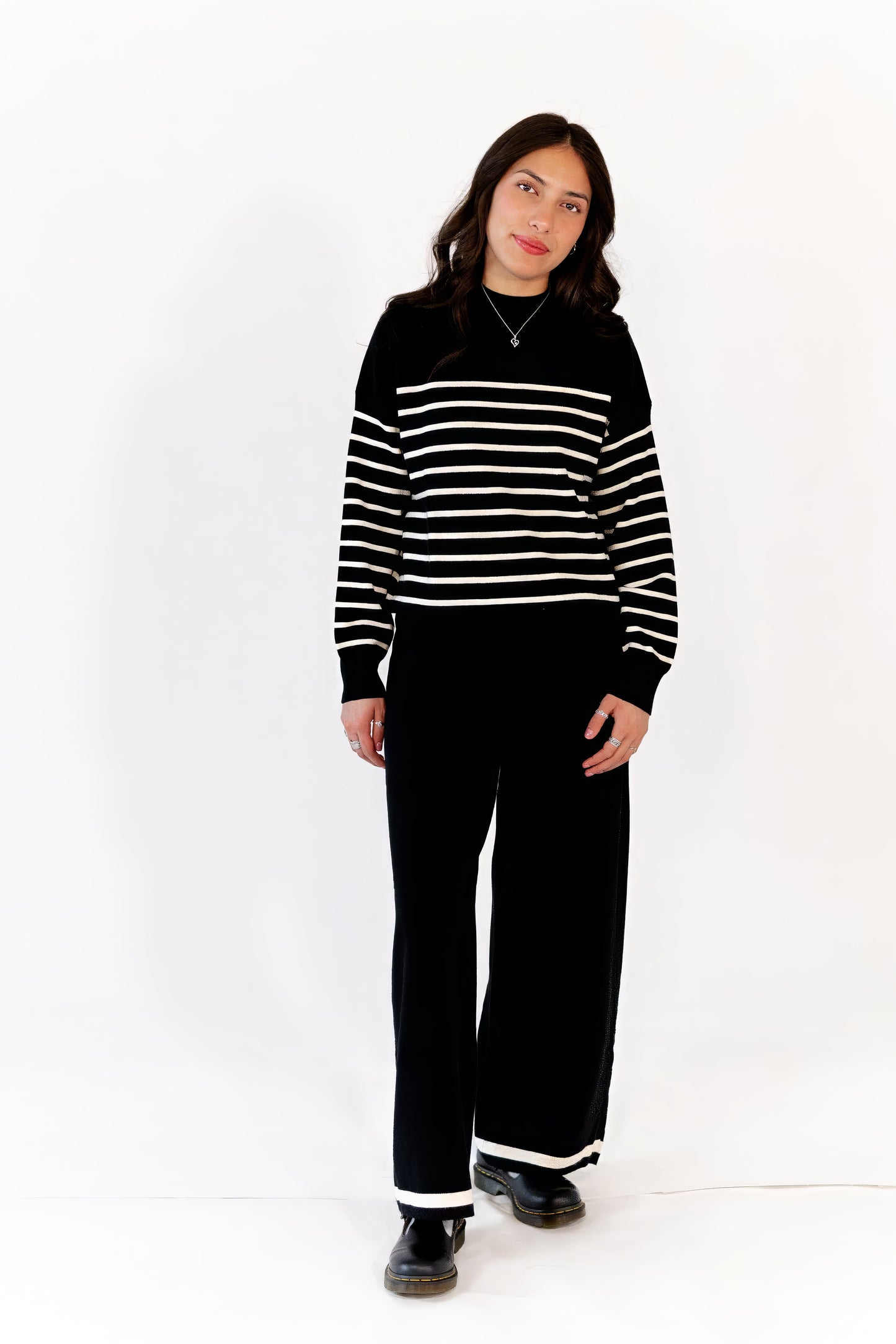 Jenny Striped Sweater Set