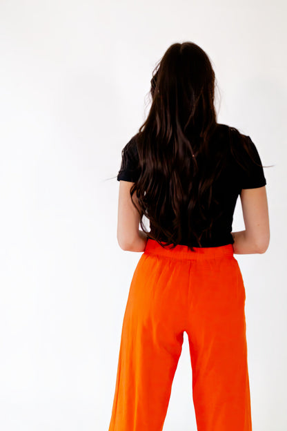 Faye Linen Pleated Pants