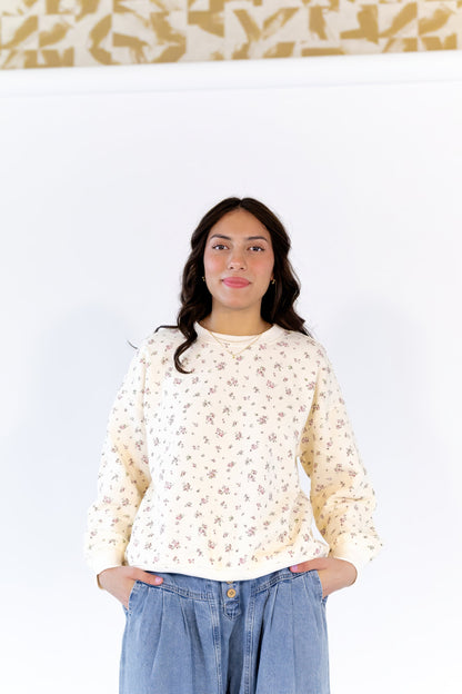 Lidia Ditsy Floral Crewneck