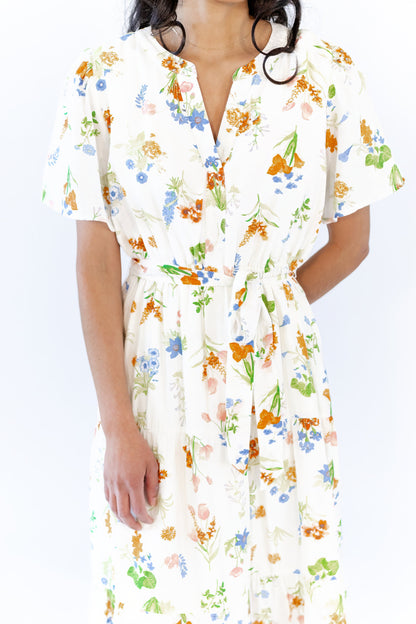 Kimmy Floral Midi Dress  ⤫ Restocked
