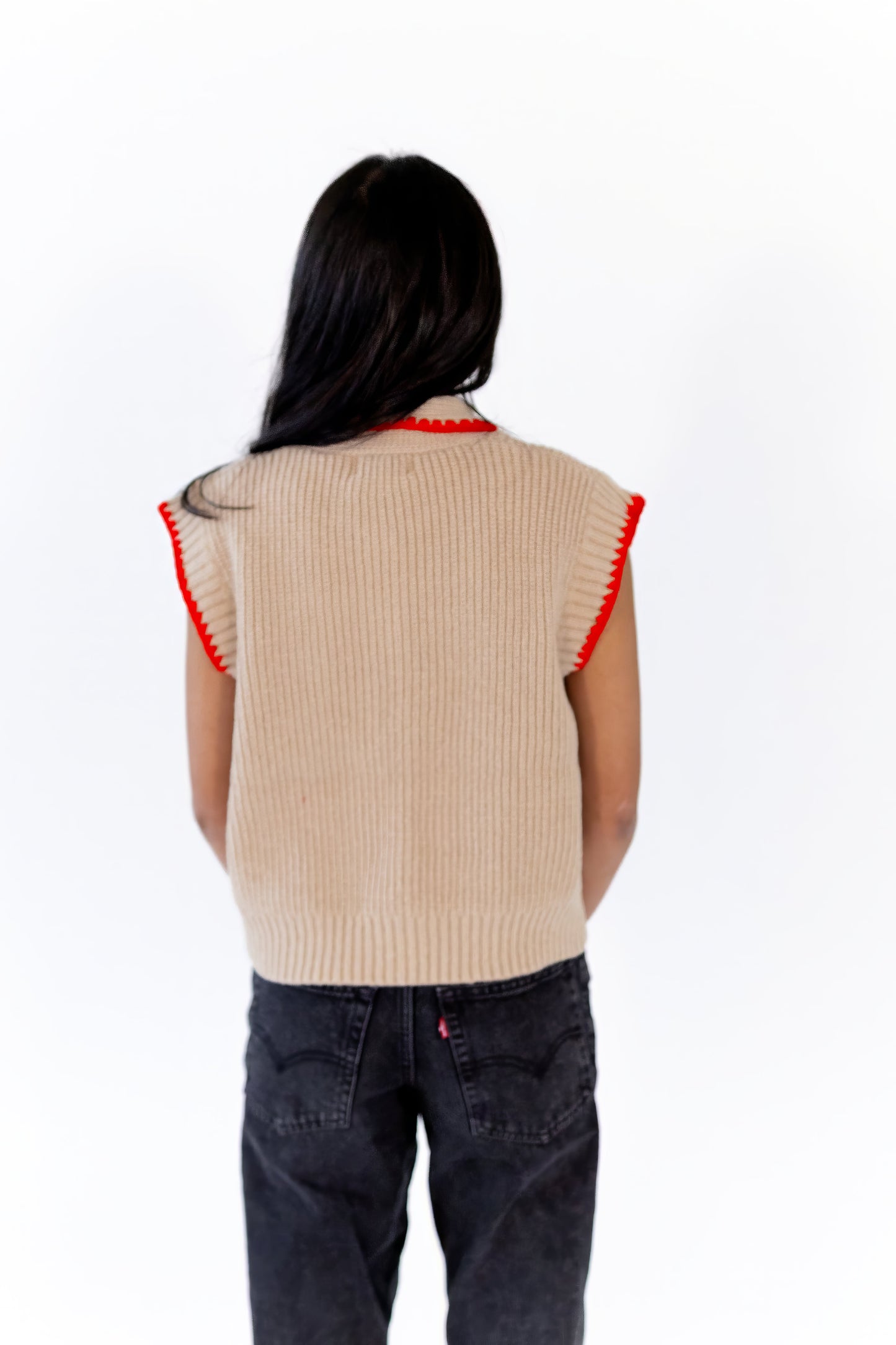 Oaklyn Tie Detail Button Up Top