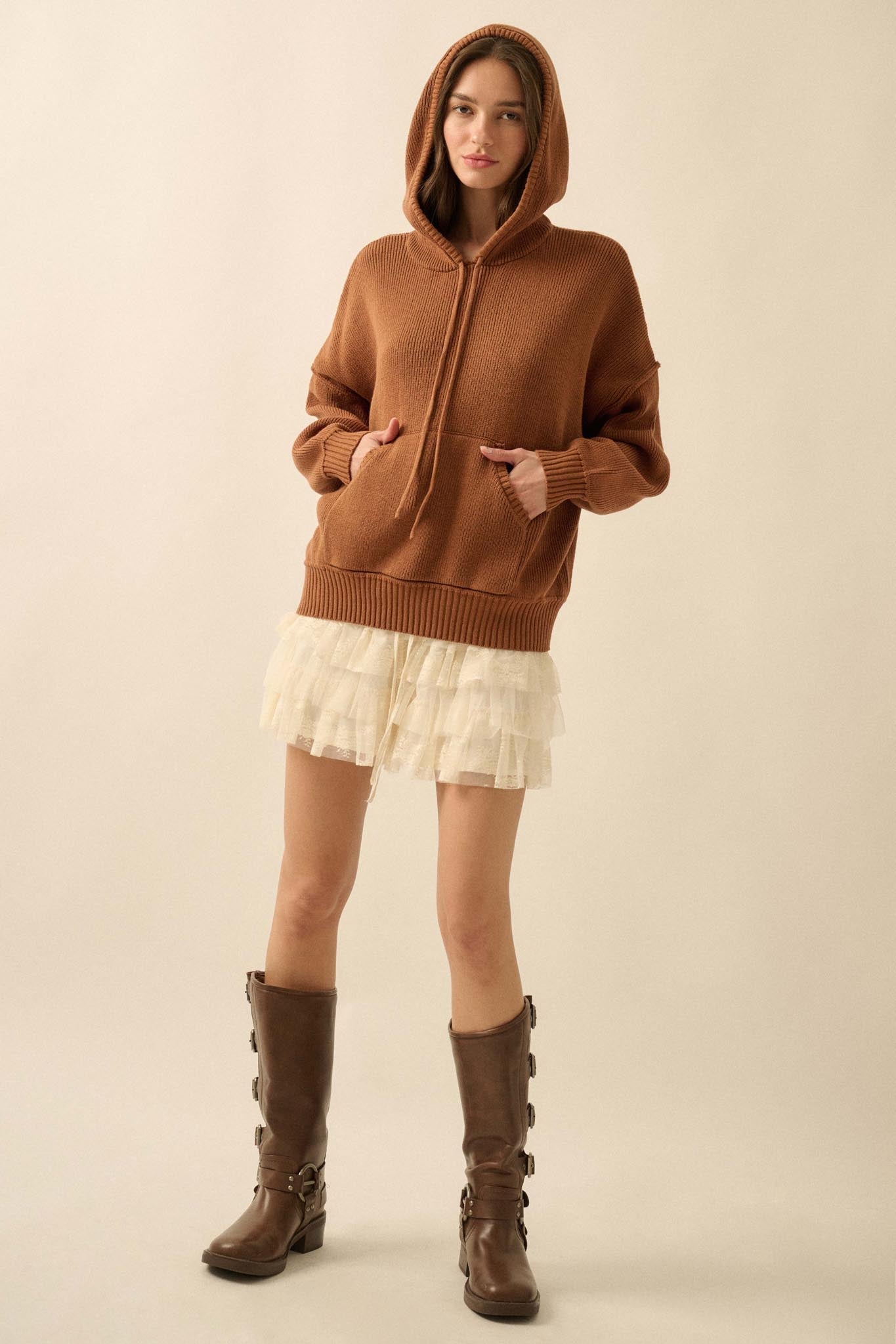 Easy to Please Kangaroo Pocket Hoodie Sweater
