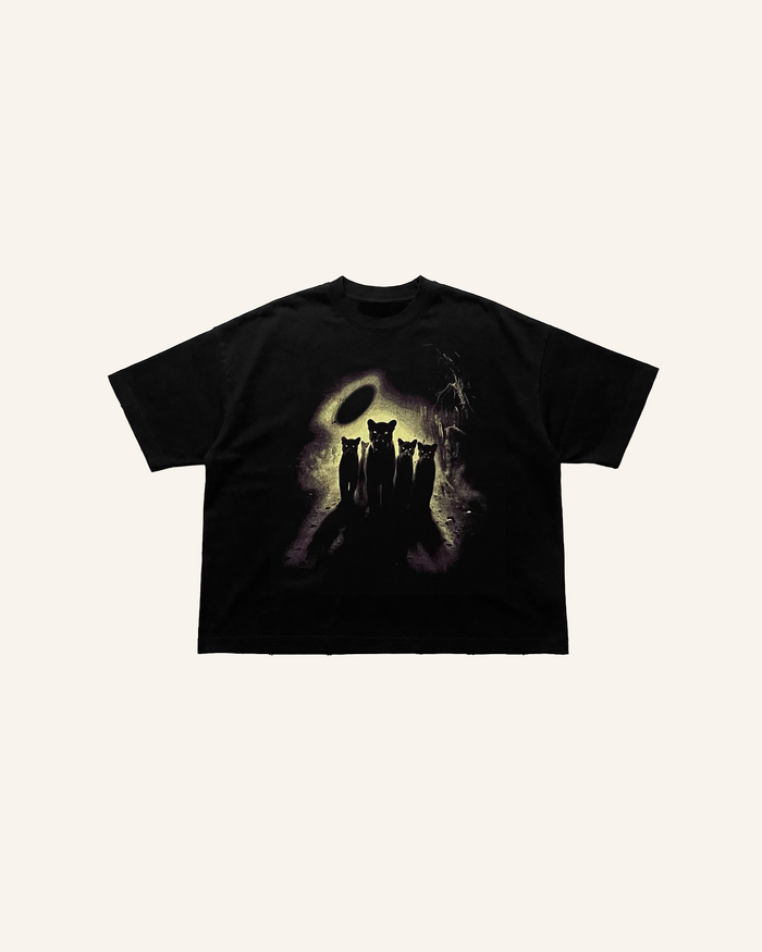 ALCATEIA BOXY TEE - BLACK