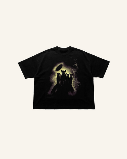 ALCATEIA BOXY TEE - BLACK