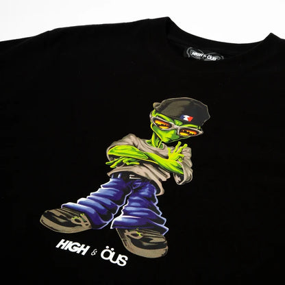 Alien High &amp; ÖUS T-Shirt Black - Four Street