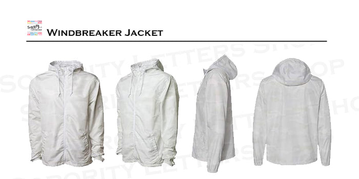 Alpha Chi Omega Windbreaker Jacket - Letters