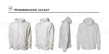 Alpha Chi Omega Windbreaker Jacket - Letters