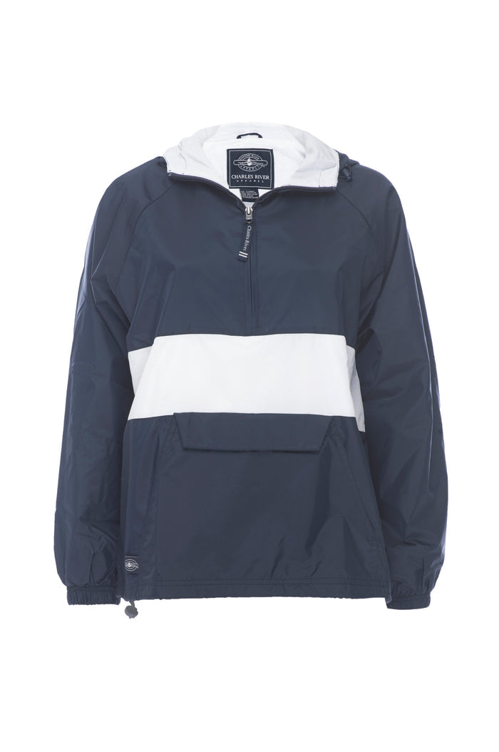 Alpha Delta Pi Classic Striped Windbreaker - Lined