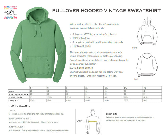 Alpha Epsilon Phi Hooded Pullover Vintage Sweatshirt