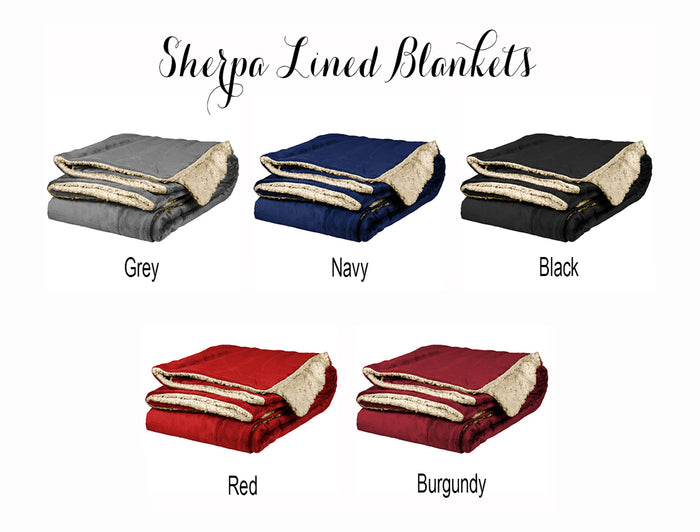 Alpha Epsilon Pi Sherpa Lined Blanket