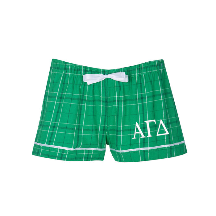 Alpha Gamma Delta Flannel Boxer Shorts