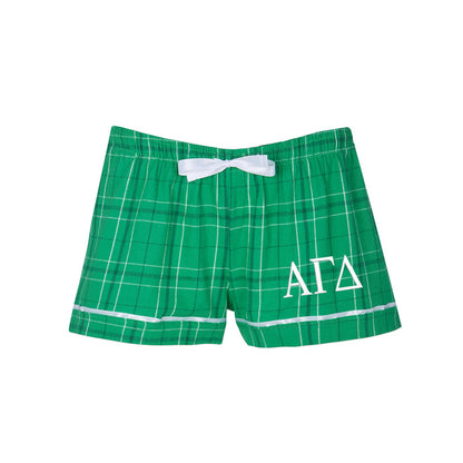 Alpha Gamma Delta Flannel Boxer Shorts
