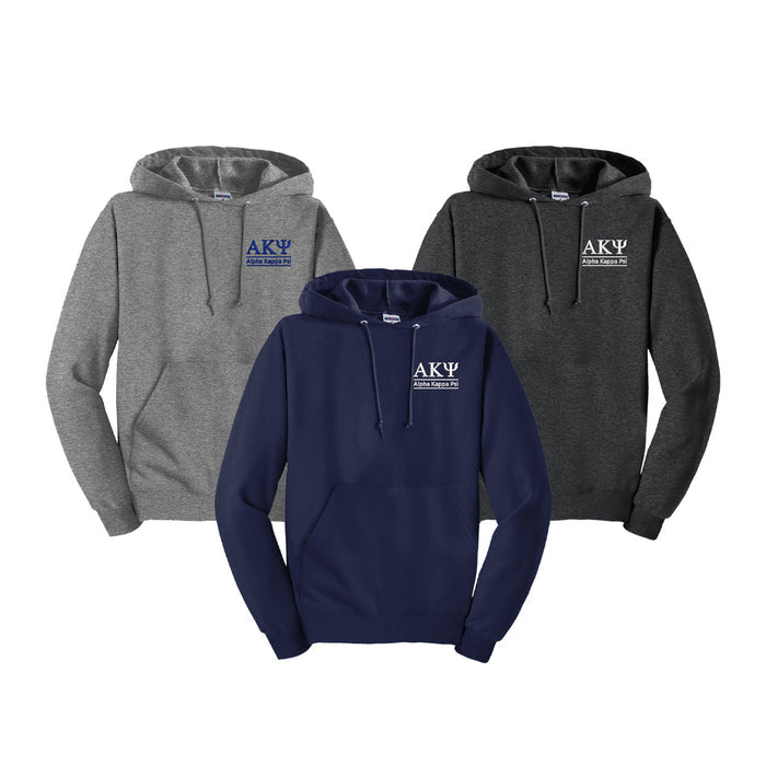 Alpha Kappa Psi Embroidered Hooded Pullover