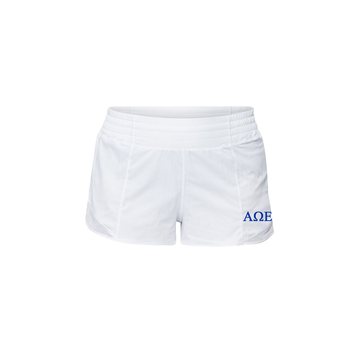 Alpha Omega Epsilon lululemon Hotty Hot High-Rise Lined Short 2.5" - White