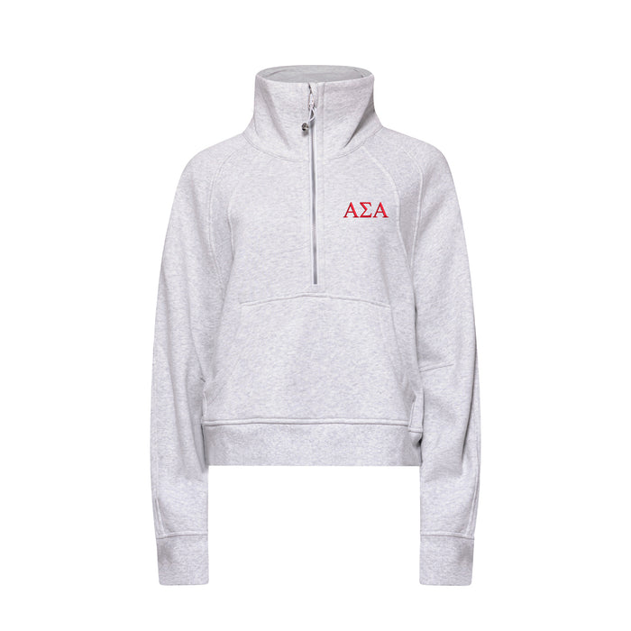 Alpha Sigma Alpha lululemon Scuba Oversized Funnel-Neck Half Zip