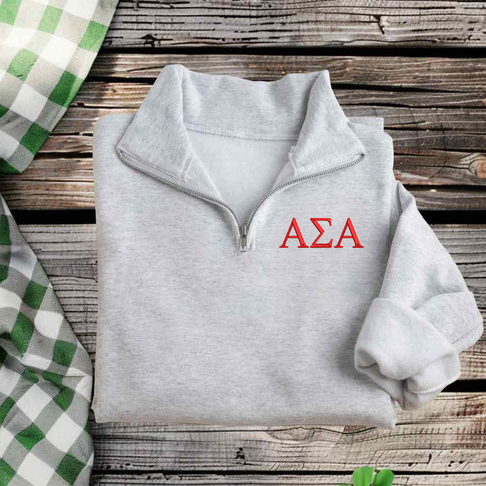 Alpha Sigma Alpha Qzip Sweatshirt