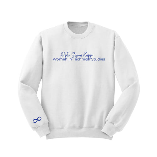 Alpha Sigma Kappa Crewneck Sweatshirt - Infinity