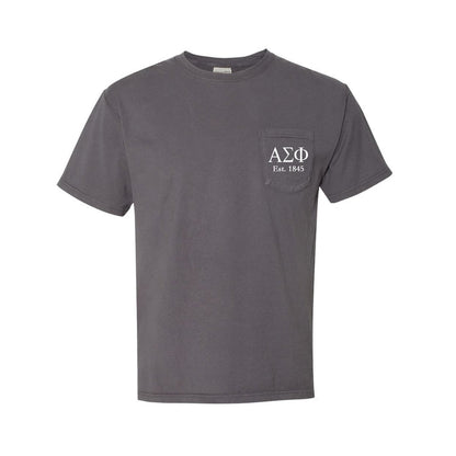 Alpha Sigma Phi Short Sleeve Pocket Tee