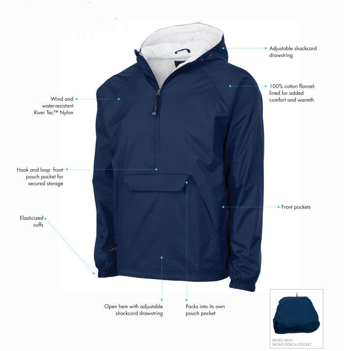 Alpha Tau Omega Flannel Lined Windbreaker