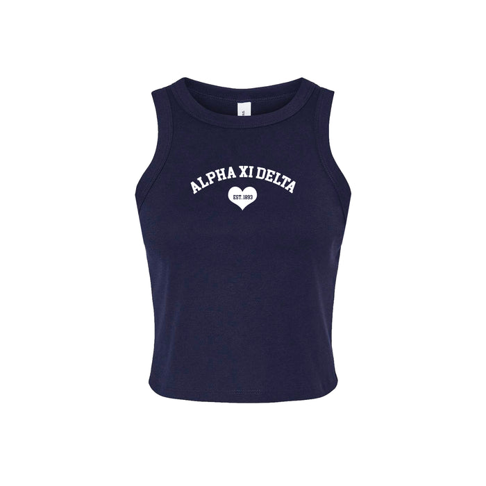 Alpha Xi Delta Cropped Tank Top