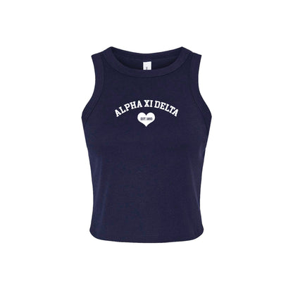 Alpha Xi Delta Cropped Tank Top
