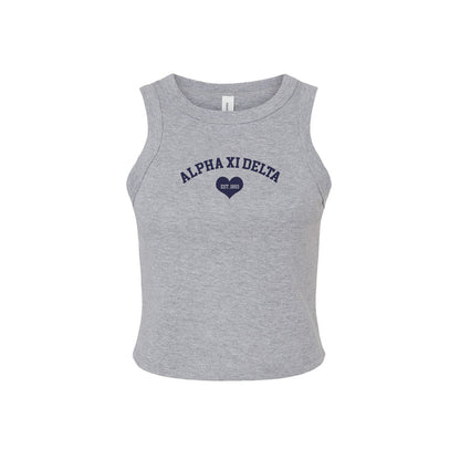 Alpha Xi Delta Cropped Tank Top