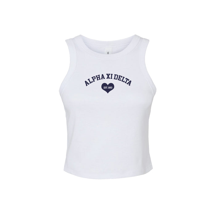Alpha Xi Delta Cropped Tank Top