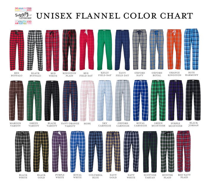 Alpha Xi Delta Flannel Pants