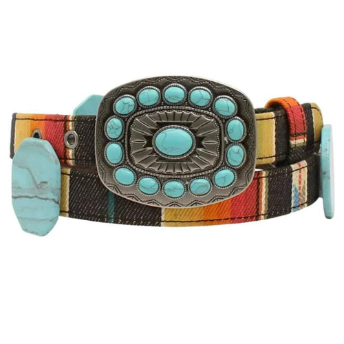 Angel Ranch Turquoise Serape Belt - Women's Belt - Hatcountry