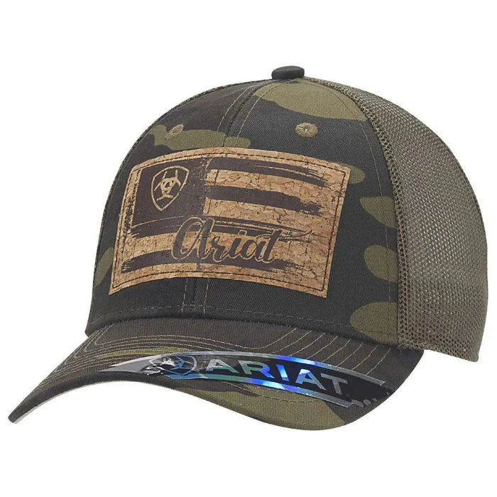 ARIAT Camo Cork Patch (Camo/Green) - Trucker Cap - Hatcountry