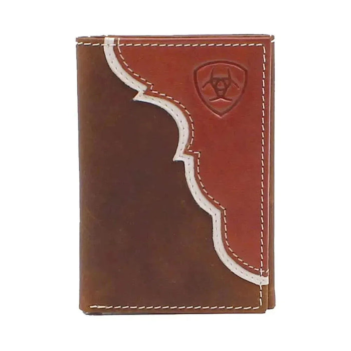 Ariat Two Toned Overlay - Men's Trifold Wallet - Hatcountry