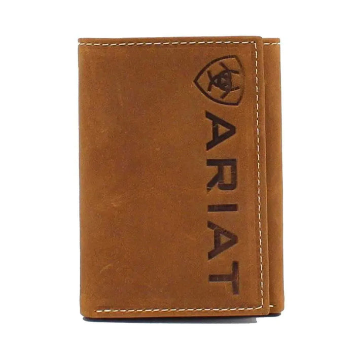 Ariat Vertical Logo - Men's Trifold Wallet - Hatcountry