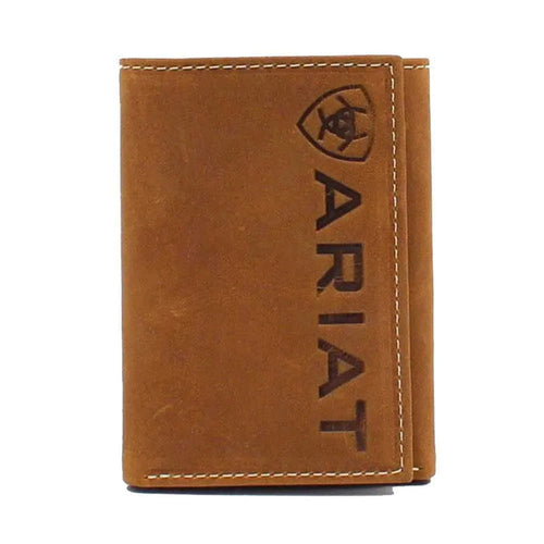 Ariat Vertical Logo - Men's Trifold Wallet - Hatcountry